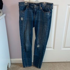 Levi’s blue jeans with double seams
